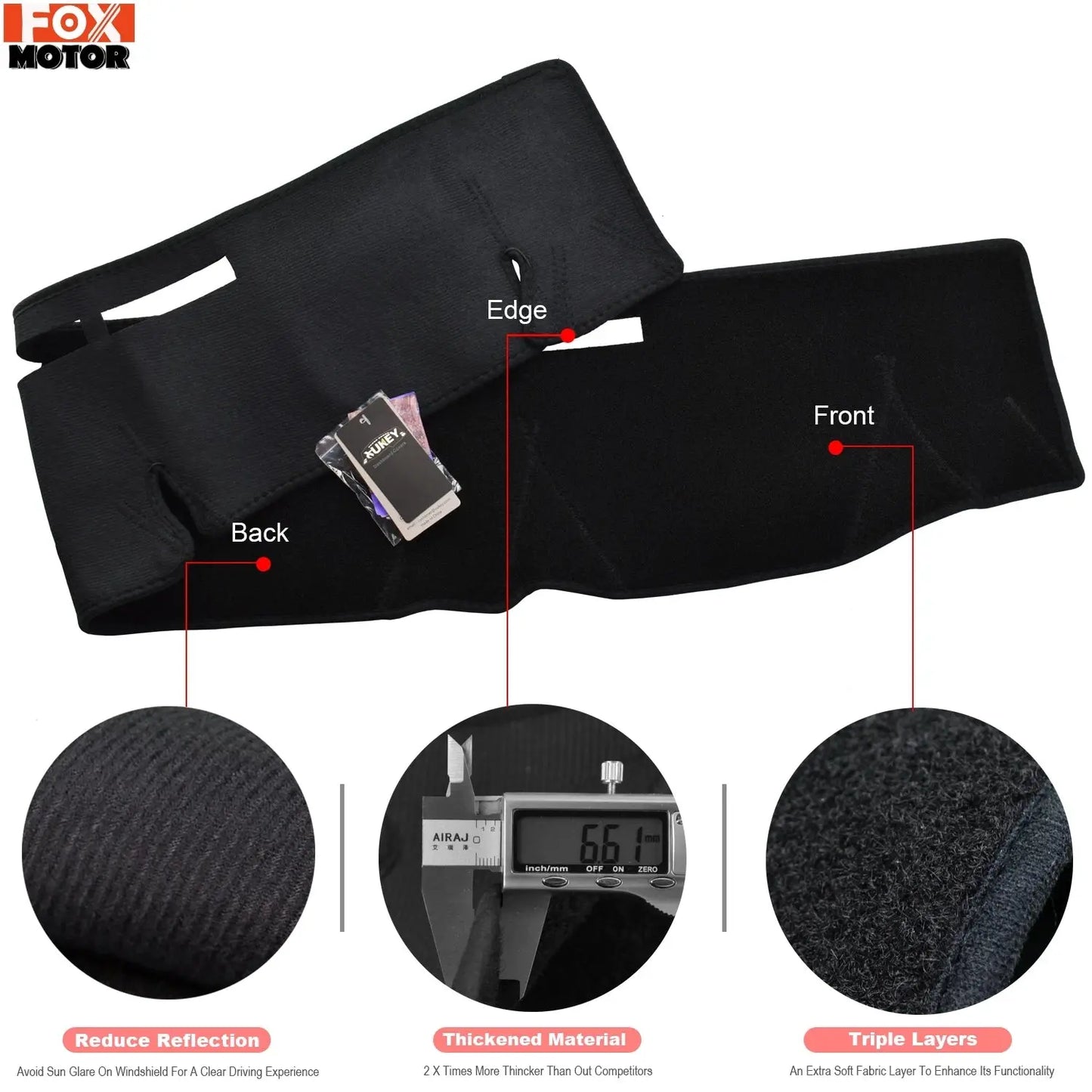 Vent cut-outs on the 70 Series dash mat
