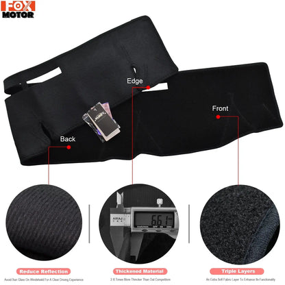 Vent cut-outs on the 70 Series dash mat