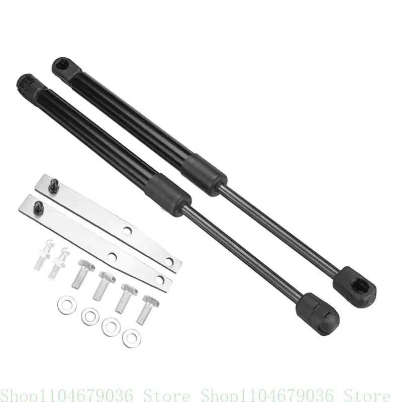 End fitting detail on the bonnet gas strut