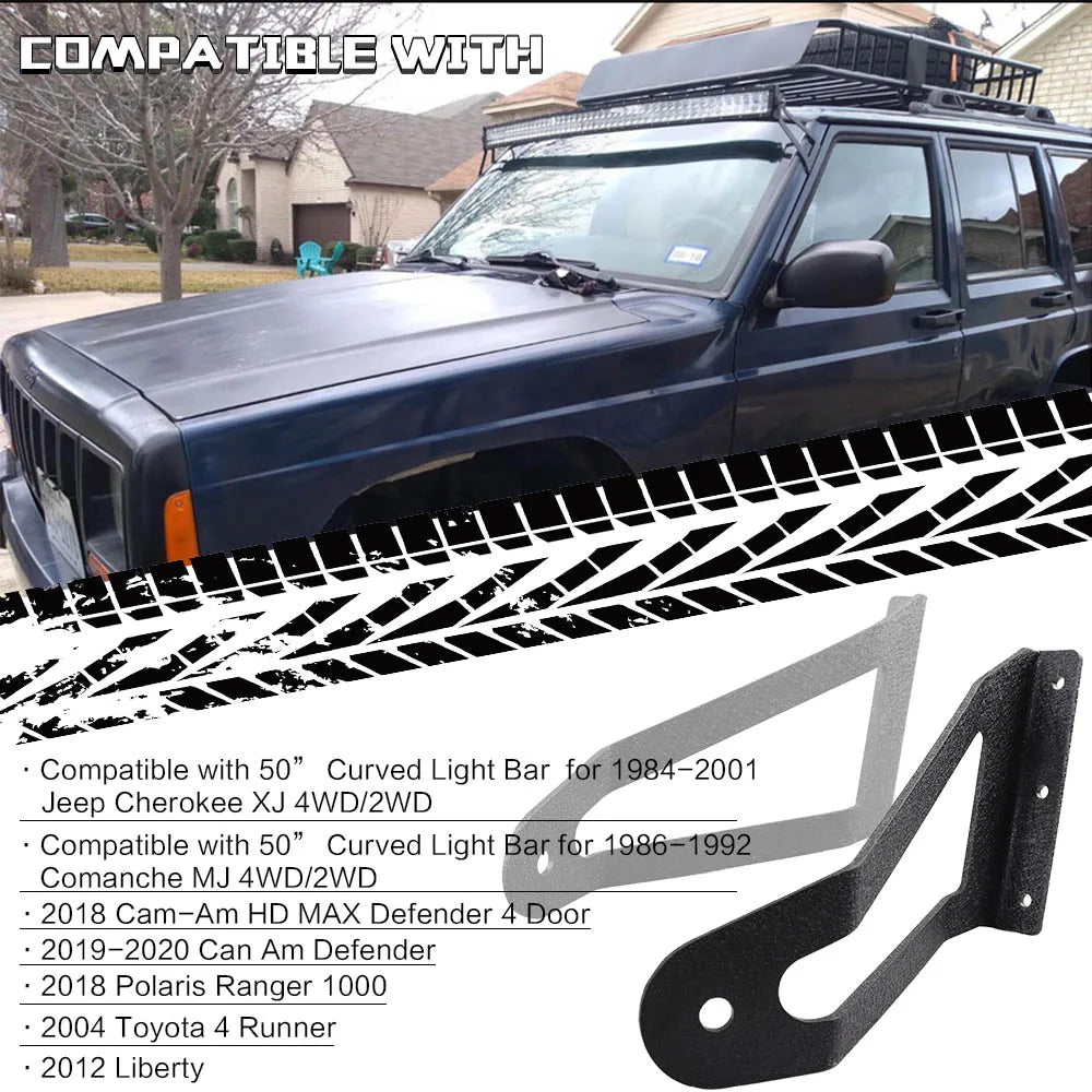 Powder coated black bracket detail