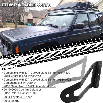 Powder coated black bracket detail