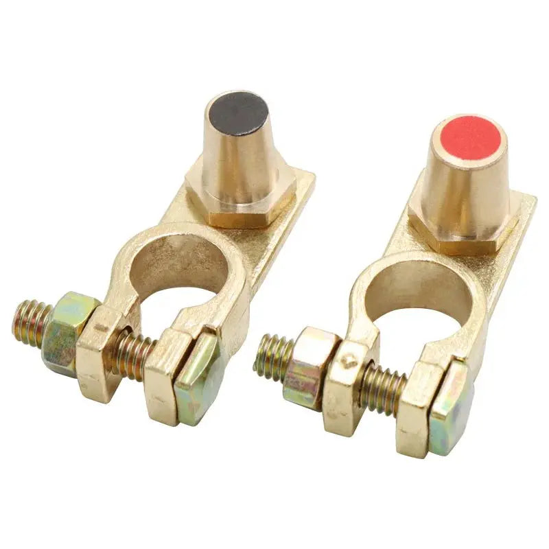 Marine style battery terminal clamps with anti-corrosion washers