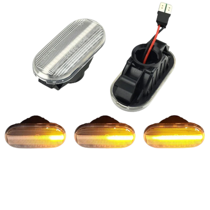 2 Pieces 12V LED Dynamic Side Marker Indicator Light Lamp  Navara D40