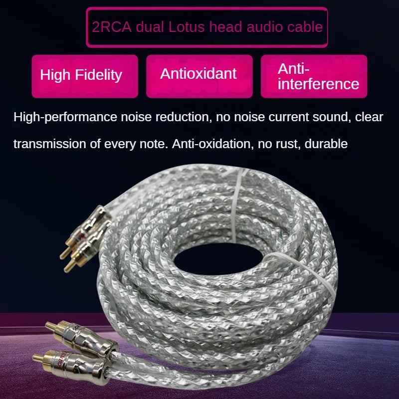 Pure copper conductors inside the RCA cable