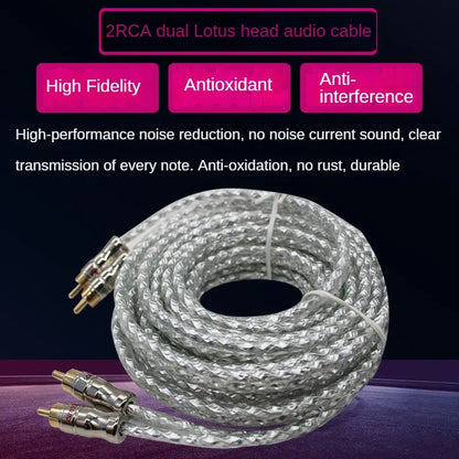 Pure copper conductors inside the RCA cable