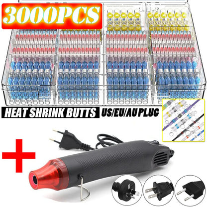 Solder seal heat shrink wire connector kit