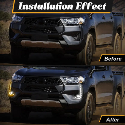 Toyota Hilux N80 2024 2025 DRL Daytime Running Light Kit - Direct Bolt-On Upgrade