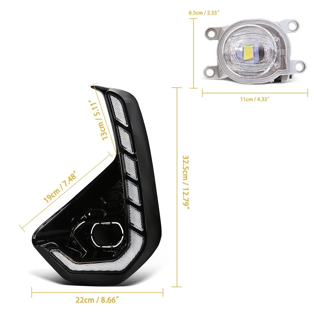 Toyota Hilux N80 2024 2025 DRL Daytime Running Light Kit Variant 01 - Direct Fit
