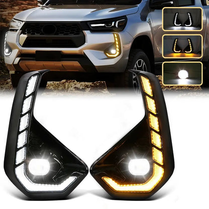 Toyota Hilux N80 2024 2025 DRL Daytime Running Light Kit Variant 04 - Direct Fit
