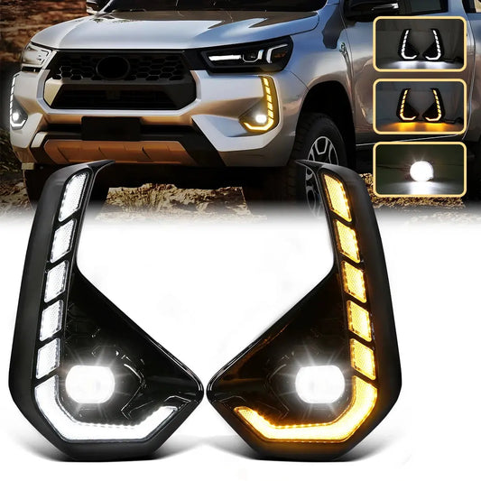 Toyota Hilux N80 2024 2025 DRL Daytime Running Light Kit Variant 04 - Direct Fit
