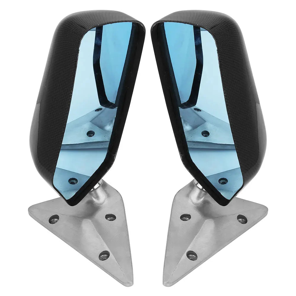 Carbon Fiber Wing Mirror, Universal Race Metal Bracket Side View Mirror